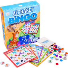 Hapinest Alphabet Bingo ABC Letter Esikoulun oppimislautapeli taaperoille ja lapsille