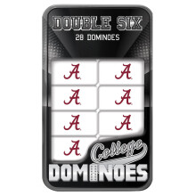 MasterPieces Game Day - NCAA Alabama Crimson Tide - 28 Piece Team Logo Double Six Domino Set