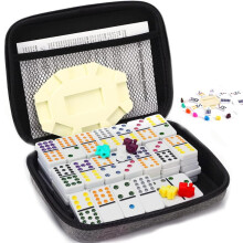 Set da gioco del domino del treno messicano, 12 domino colorati con hub di aggiornamento, gioco del treno messicano