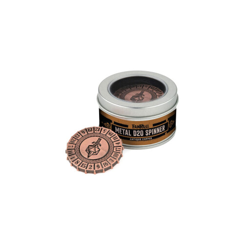 MDG Metal d20 Spinner (Cobre Antigo)