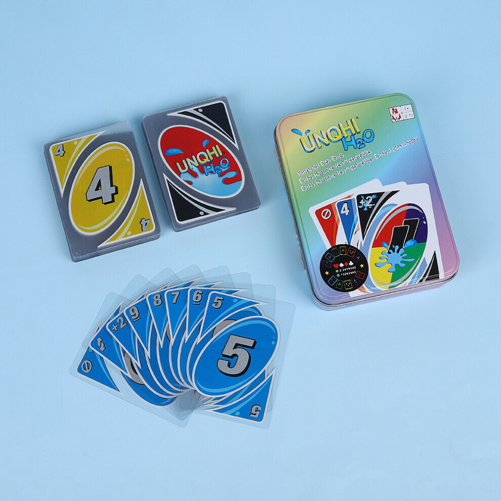 Jeu de société H2o Uno Unqhi, cartes de poker, fête familiale, accessoire décontracté, jouet éducatif