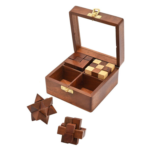 Ensemble de 4 puzzles en bois Harvey Makin 2