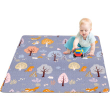 MIIMER Tapete de juego portátil plegable para bebés, lavable y antideslizante, para gatear boca abajo, 160 x 110