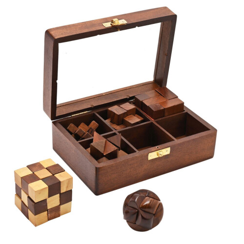 Ensemble de 6 puzzles en bois Harvey Makin 2