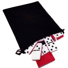 Marion & Co. Domino Double Six 6 Two Tone Red and White Tiles Jumbo Tournament Professional Size with Spinners