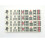 Mini set di Mahjong da viaggio portatile con tessere numerate 5