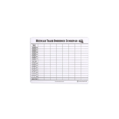 Bloc-notes de dominos mexicains - 50 feuilles