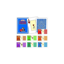 Modiano Poker Texas Hold 'em Poker – Cartas, 100% Plástico, 2 Varas/Canto dos Personagens no Índice