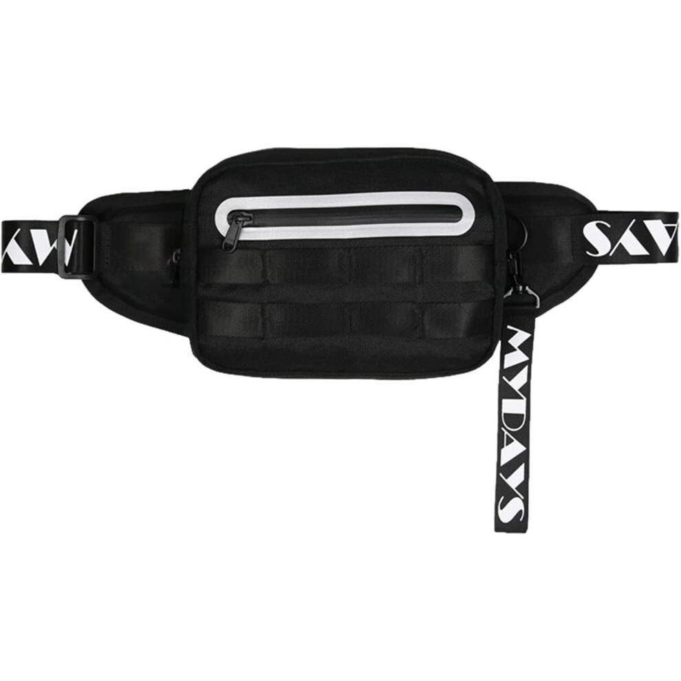 Running Belt Bag, Hiking Belt Bag for Men, Sports Waist Bag, Travel Shoulder Bag with Reflective Stripes, Sling Chest Bag, Anti-Theft Shoulder Bag