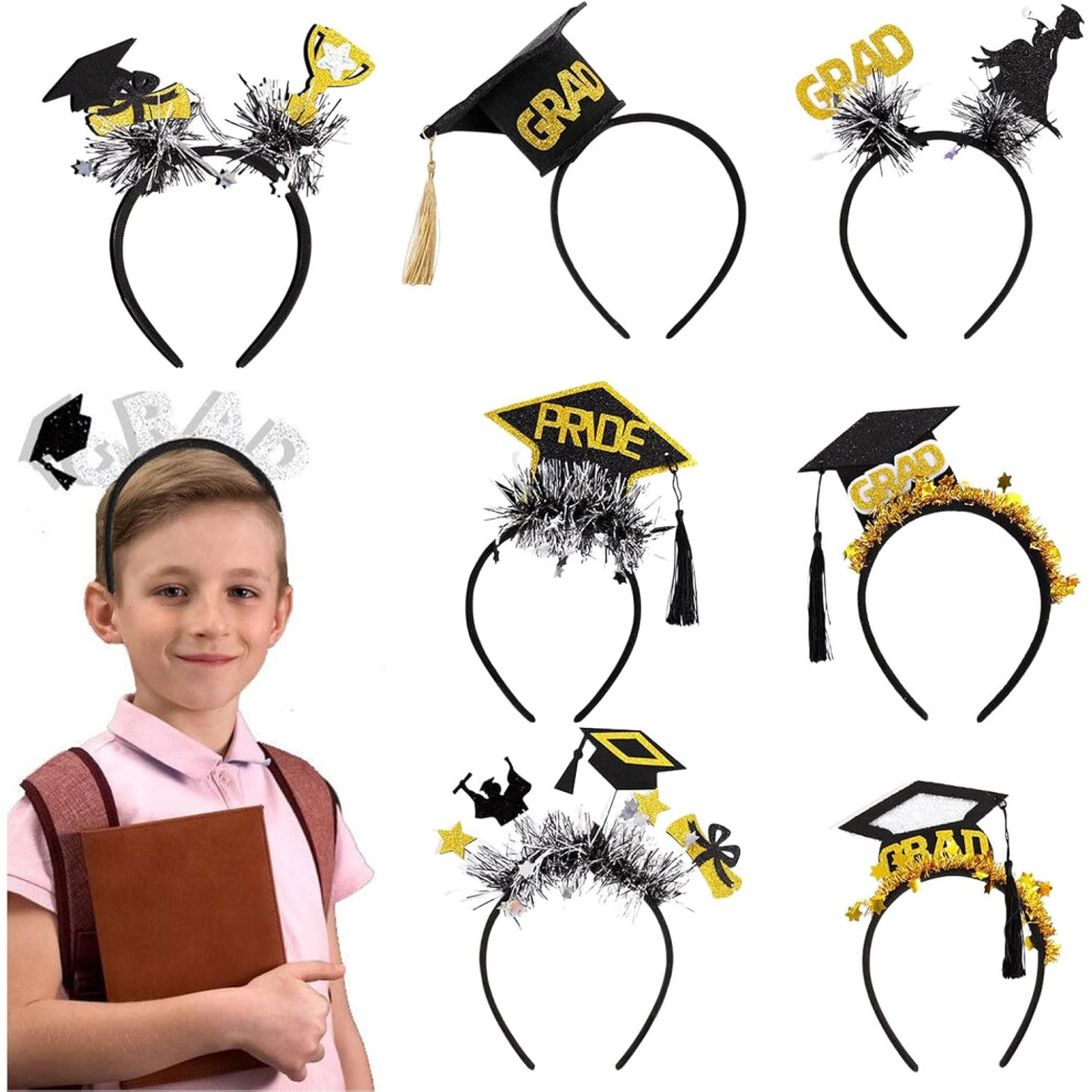Graduation Hair Band, Graduation Costume, Felt Headpiece, Glitter Hair Band Set for Graduation, Preschool, Nursery, University, Photo Prop