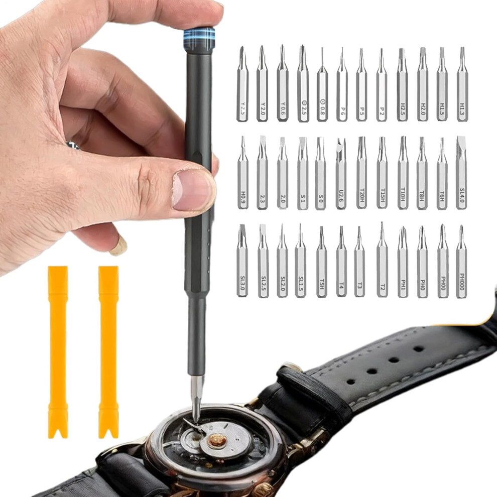 (Black) Precision Screwdriver Set,41 in 1 Magnetic Screwdriver Repair Tool Kit | Non-Slip Household Tools, Electronics Tool Kit for Computers Laptops-image-OPC-PHG7BTP-NEW