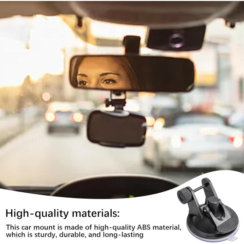 Dash Cam Mount, Dash Camera Mount, Versatile 180 Degree Adjustable Dashboard Cam Mount for Car Dashboard, Windshield, Driving Recorder, GPS 2