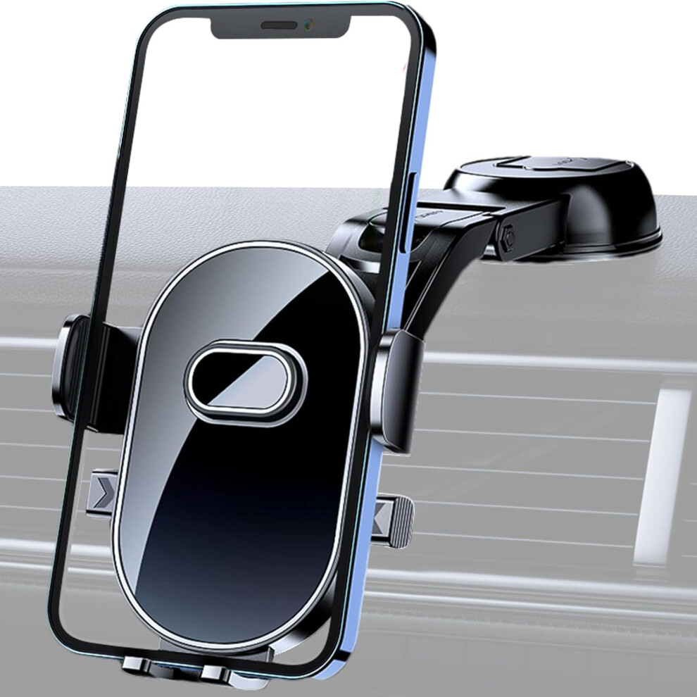 Windscreen Phone Holder, Phone Holder for Car Dashboard, Suction Cup Car Mobile Phone Stand, 360 Degree Rotating Telescopic Arm Truck Desk Stand for