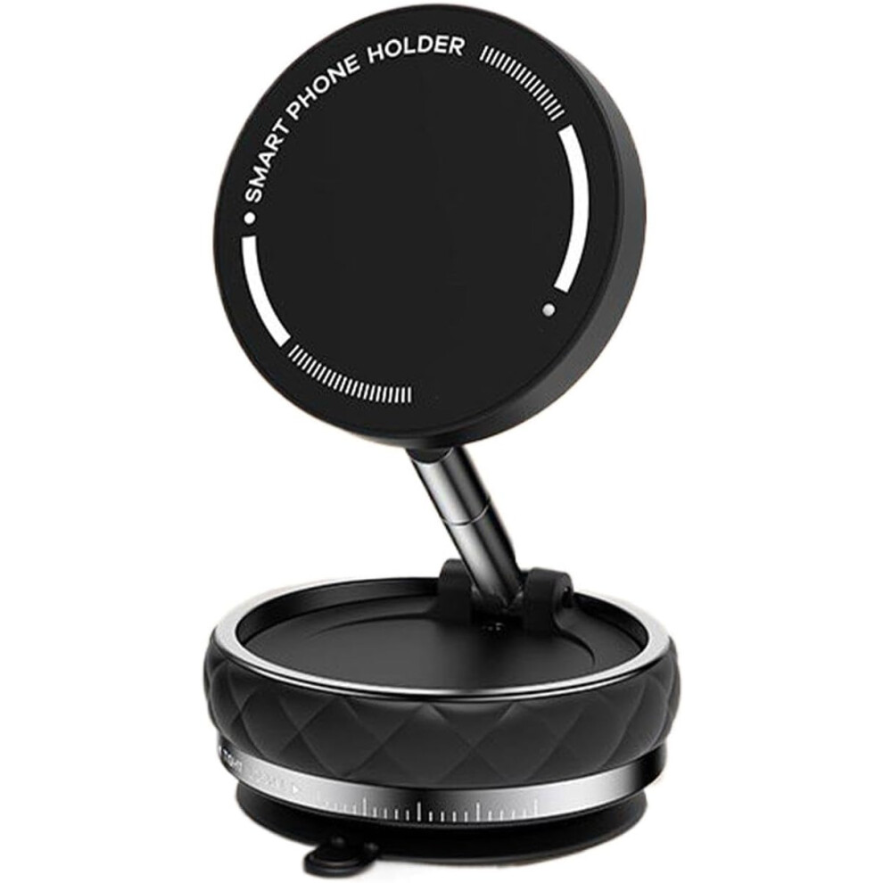 Vacuum Magnetic Phone Holder, Vacuum Magnet Phone Stand | Vacuum Suction Phone Holder Folding | Double-Sided Portable 360 Adjustable Smartphone
