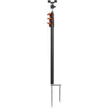 Trail Camera Insert, Trail Camera Stick - Adjustable Spike Tripod Mount Cameras Pole - Metal Ground Spikes Trail Cam Mount for Live Broadcast