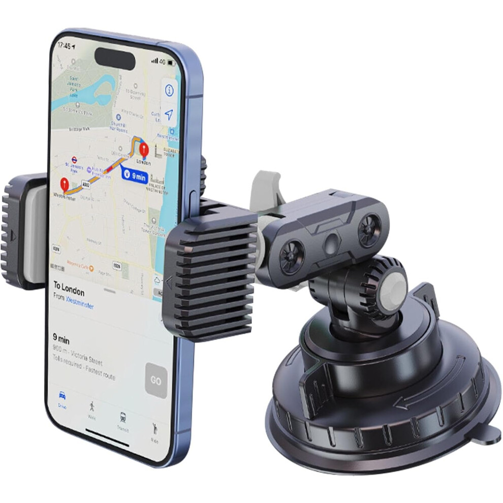 (Green) Phone Holder For Car Dashboard, Suction Cup Phone Holder For Car, Dashboard Mount Mountable Phone Holder, Pickup Truck Caravan Windshield Smar Green