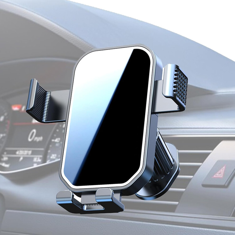Car Phone Holder with Automatic Clamp, Phone Holder for Air Vent in Car, Auto-Locking Anti-Shake 360 Degree Rotation Mobile Phone Holder for