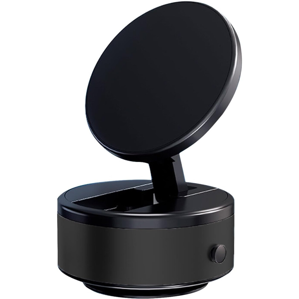 (black) Car Magnetic Mobile Phone Holder, Magnetic Car Phone Holder for Dashboard, 360 Degree Windscreen Vacuum Suction Cup Phone Holder, Magnetic Suction Cup