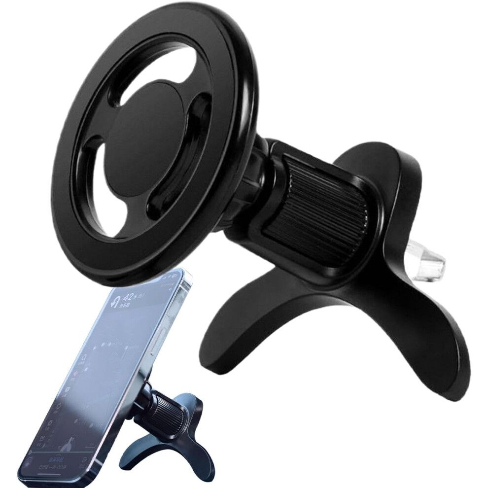 Magnetic Car Holder, Magnetic Phone Holder for Car - Smartphone Cradle for Air Vent | 360 Degree Rotatable Magnet - Vent - Mobile Phone Mounting for