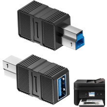 (A female to B male 3.0) External Hard Drive Adapter - USB to B 3.0 Connector Adapter,Plug and Play Connector, High-Speed Data Transfer Converter for Scanner Docking Station