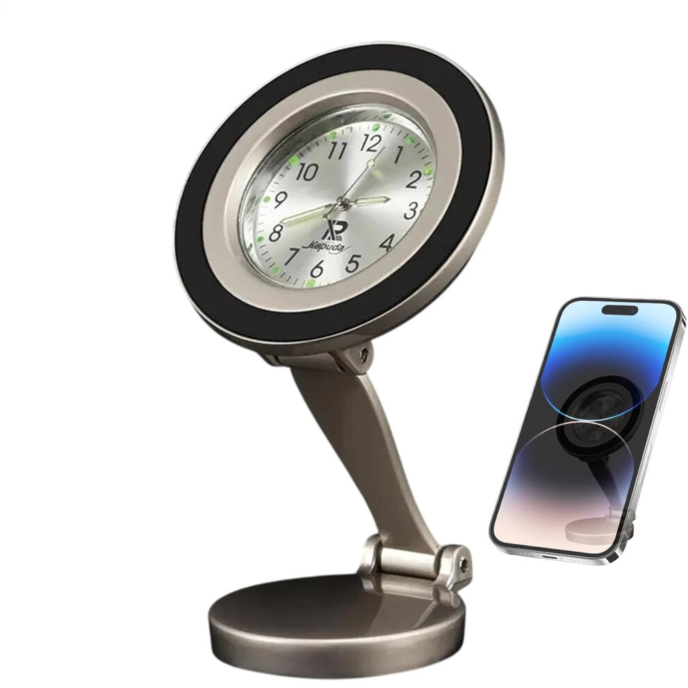(a) Car Phone Holder, Magnetic Phone Car Holder, Mobile Phone Holder Stand for Dashboard, 360 Degree Rotatable Car Navigation Holder for Trucks,