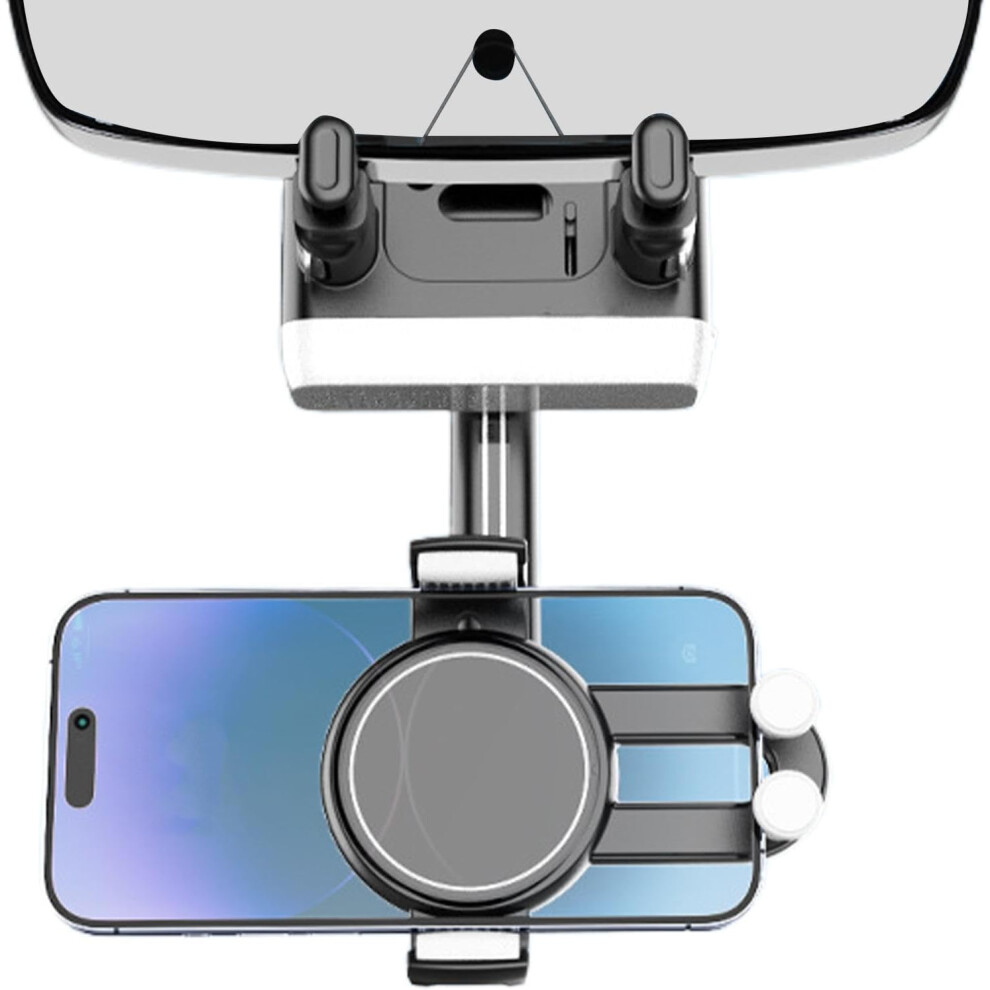 Car Reversing Mirror Phone Holder, Mobile Phone Car Mount | Car 360 Degree Rotatable Phone Holder, Vehicle Smartphone Support, Space-Saving Mobile