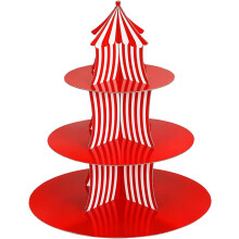 Cake and Cupcake Stand | 3-Layer Cardboard Cake Stand Tiered Cake Stand,Practical Cake Tier Stand Cupcake Display Stand for Cup Cakes Cookies Dessert