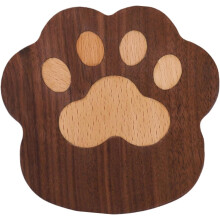 Drinks Coasters for Desk, Cat Paw Coasters, Absorbent Animal Cat Paw Cup Mats, Heat Resistant Glass Coasters for Restaurant, Kitchen