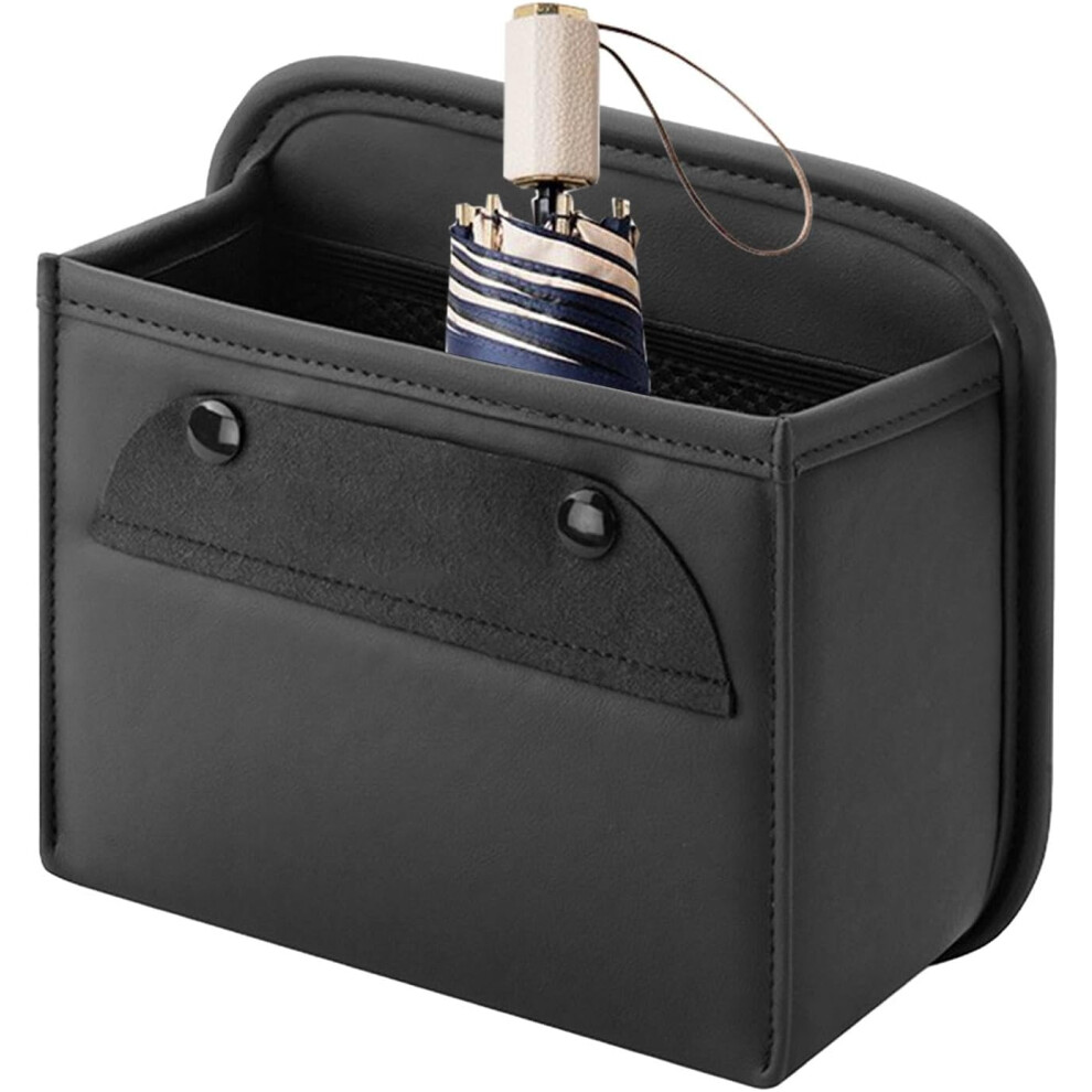 (Black) Car Seat Back Organiser, Car Trash Can Front Seat, Car Bin, Back Seat Waste Storage, Multifunctional Car Seat Back Organiser, Vehicle Interior