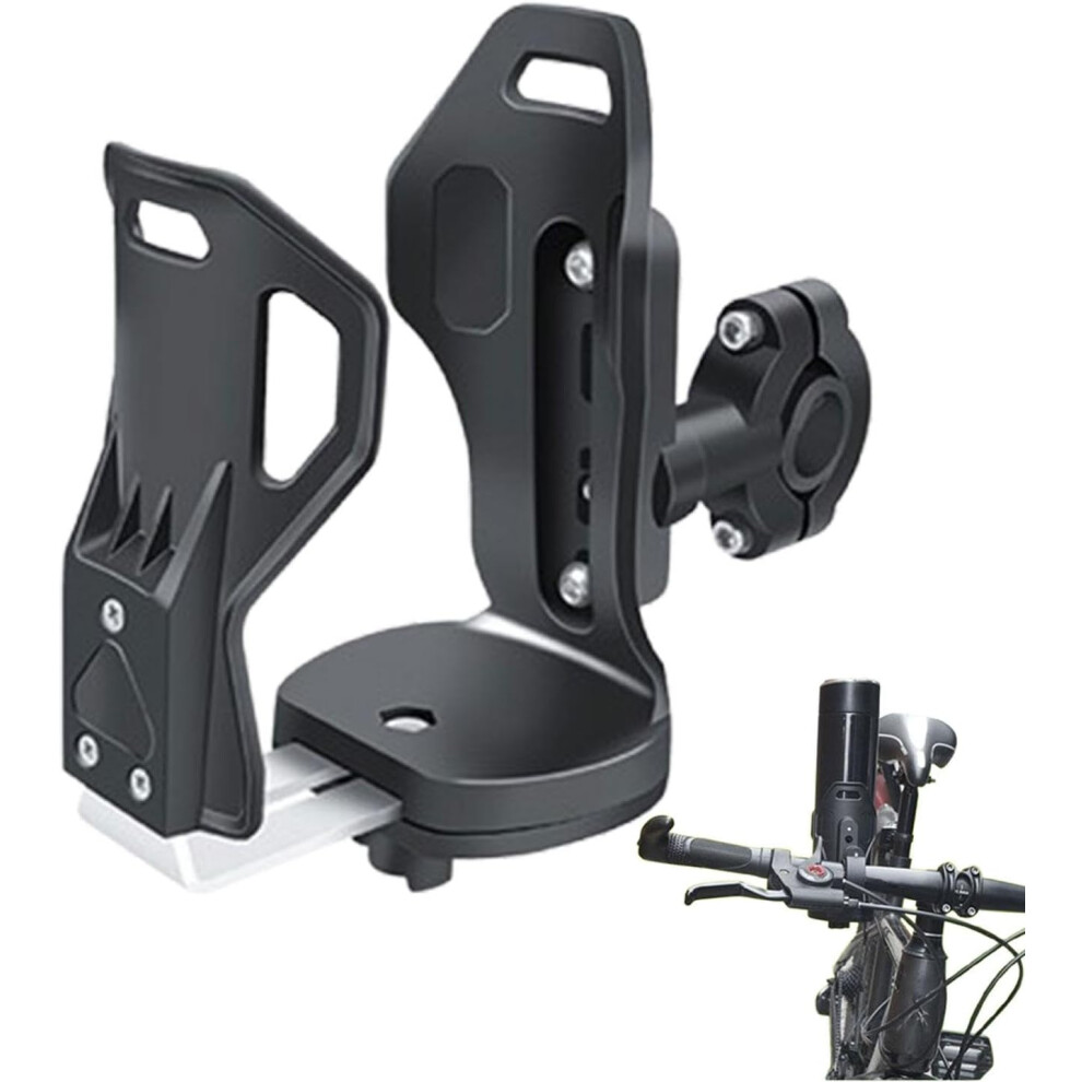 Motorcycle Cup Holder | Adjustable Handlebar Cup Holder - Portable Water Cup Stand, Scooter Bottle Holder for Scooters, Strollers-image-OPC-PHG7FKJ-NEW