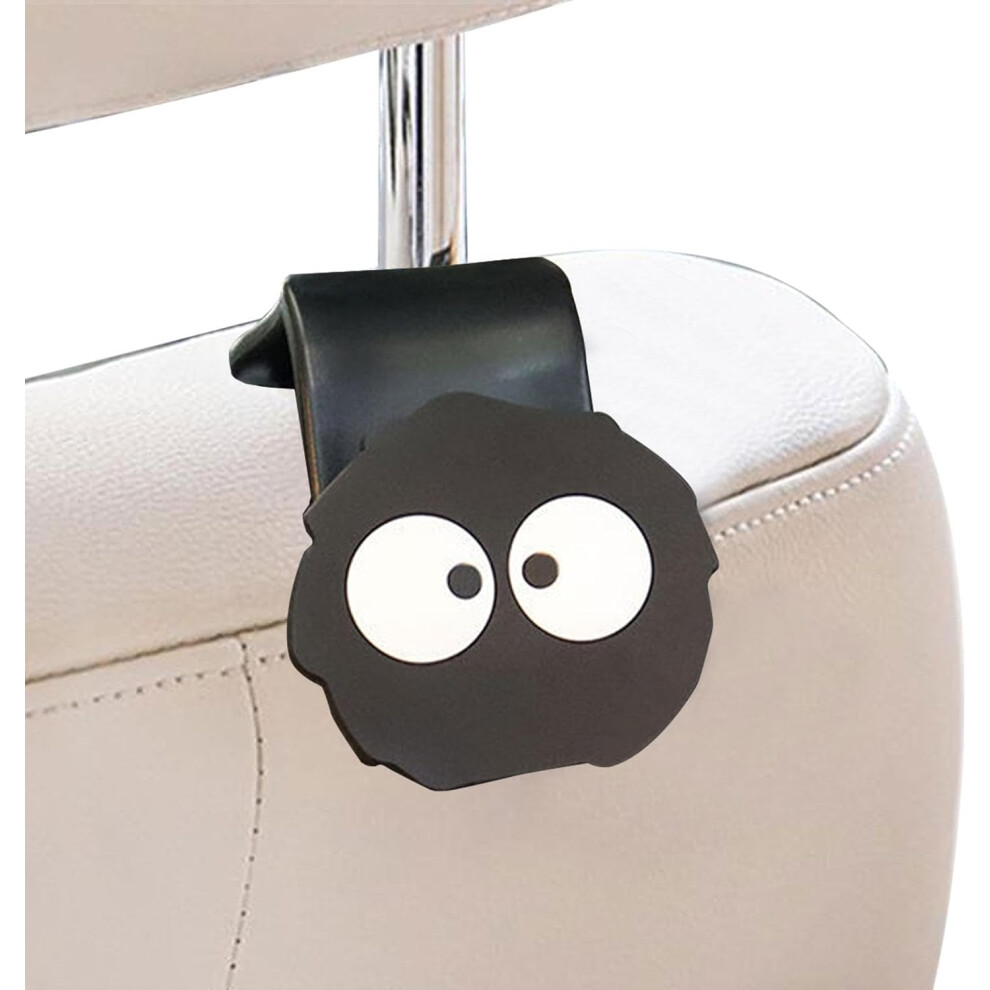 (Big Eye Briquette Hook) Car Seat Hooks for Headrest - Cartoon Briquettes Car Hook | Stable Vehicle Hooks, Auto Backseat Hangers, Car Storage Hooks