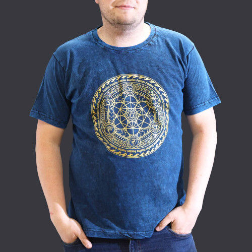 Unisex Stonewashed Nomad Sari T-Shirts (Chakra)