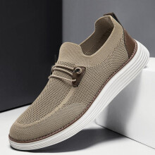 (Brown-9927, UK 10 / EU 44) Men's flat lace-up loafers are comfortable and lightweight Footwear Boy Work Shoes Casual Shoes Black-9927 Slipon Women