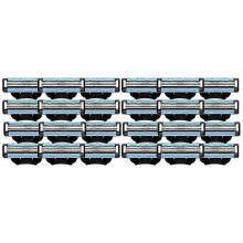24PCS Replaceable Shaver Blades Refills Manual 3 Blades Refills 3 Mens Refills Shaver Blades DS