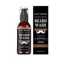 (Cleaning Agent 60Ml) East Moon Men's Beard Care Series Men's Beard Cleaning Moisturizing Nourishing Soft And Glossy Care
