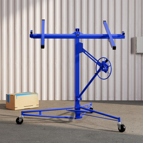 11ft Drywall Lifter with Rolling Casters Panel Hoist