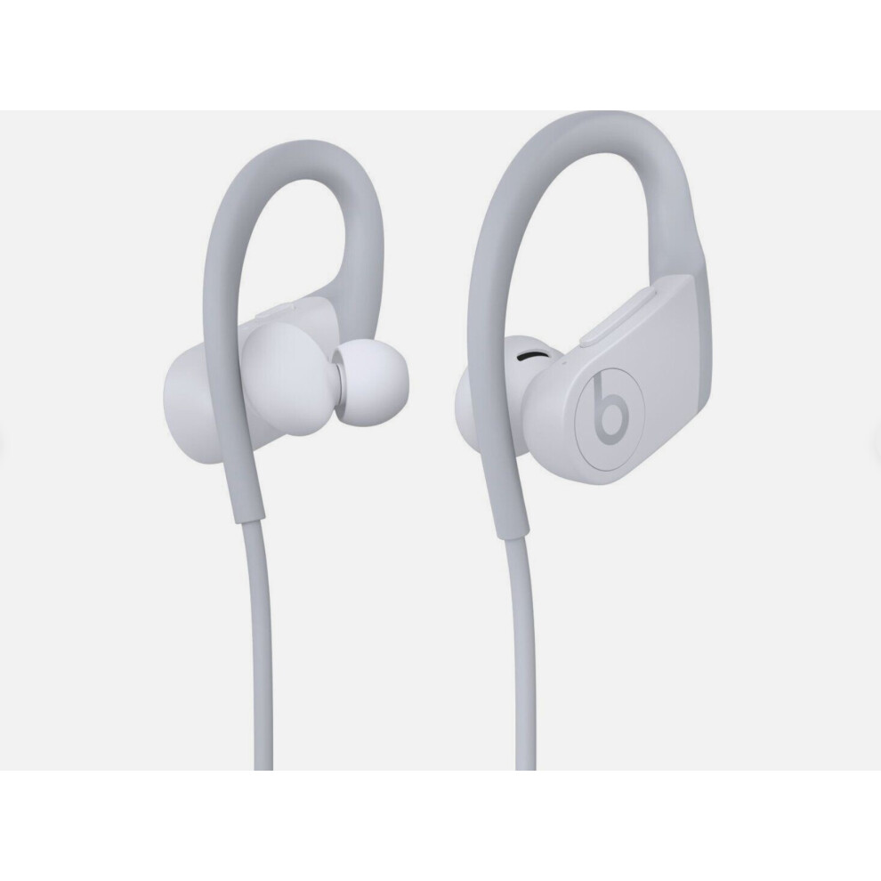 Beats Powerbeats4 Wireless Earphones with Apple H1 Chip, 15-Hour Battery Life, Fast Fuel, Sweat-Resistant, White (MWNV2LL/A)-image-OPC-PHG868B-NEW