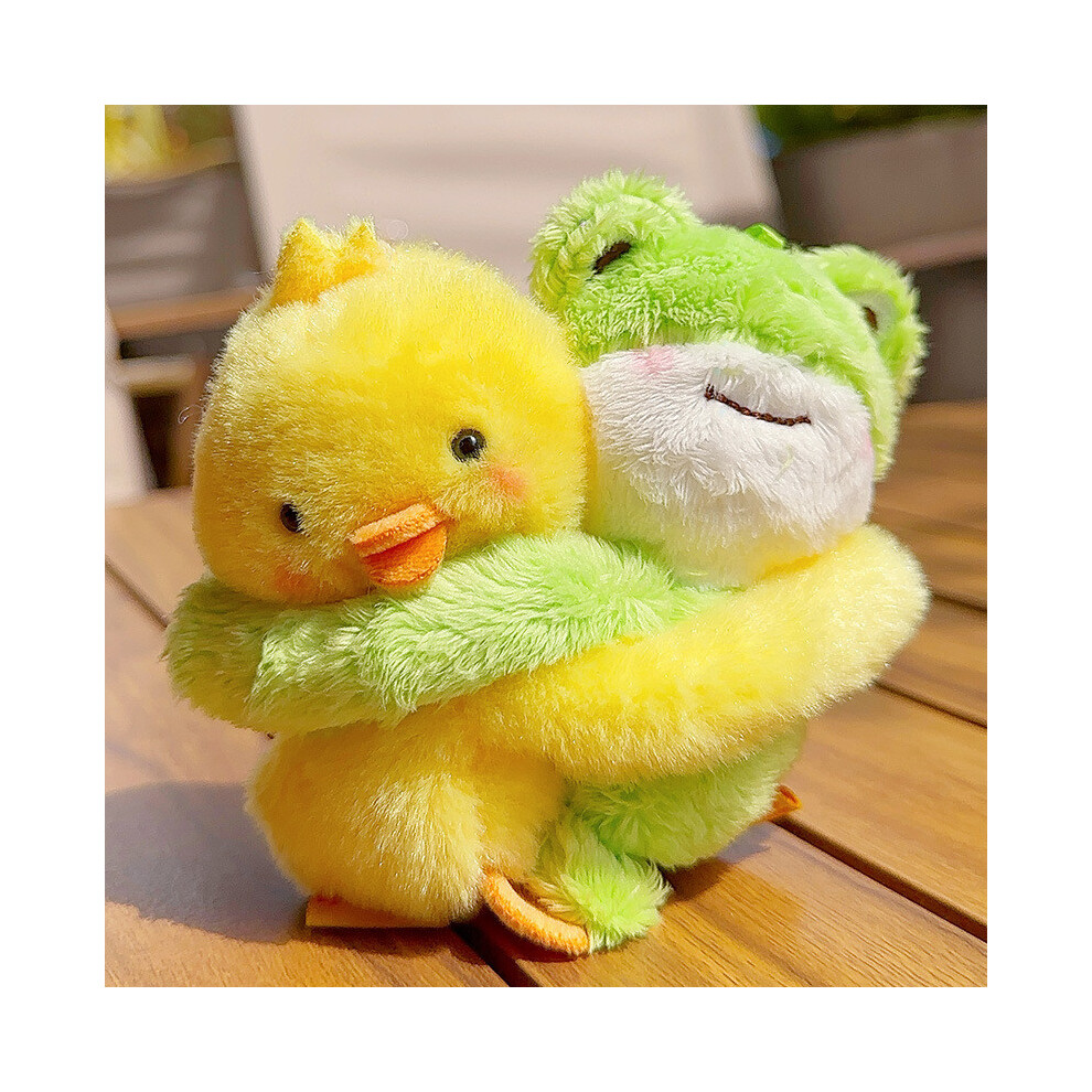 (Frog)Joli pendentif peluche singe lapin renard chien pingouin dessin animé animal