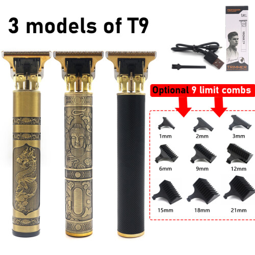 T9 Professional Hair Trimmer Machine Μεταλλικό σώμα από ανοξείδωτο ατσά 1