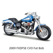 (2009 CVO, One size) 1:18 Harley-davidson 1966 Flh Electra Glide Die Cast Vehicles Collectible Hobbies Motorcycle Model Toys