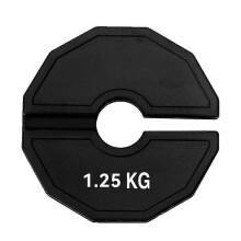 (As show, One size) Gym Micro-Plates Dumbbell Fractional Weight Plate Rubber Fractional Weight Plates Add-on Change Black 1.25kg