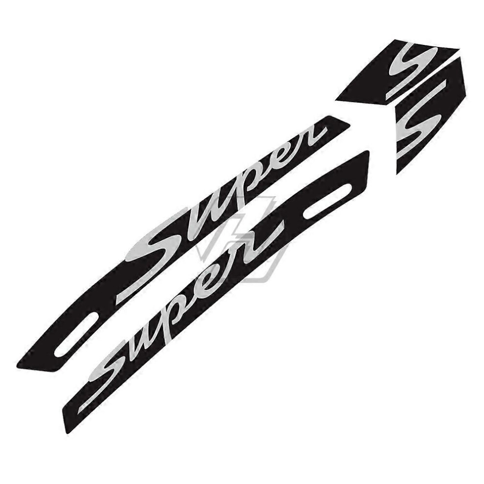 (, One Size) For Vespa Gts 300 Gts300 Super Sport Motorcycle Decal "Super" Sticker Black 4909775801729