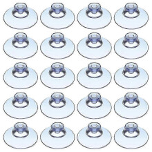(As show, One size) 100Pcs Transparent Suction Cups, Plastic Suction Cups, Pads Without Hooks compatible with Outdoor, Kitchen,Bath