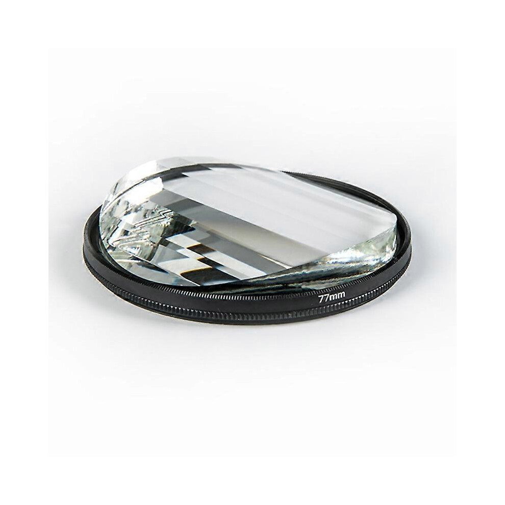 (77Mm, One Size) 77Mm Kaleidoscope Prism Linear Prism Filter Camera Glass Filter Variable Number Of Shooting Objects Special Effects Filter 4909775798128