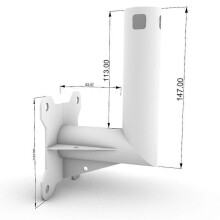 (As show, One size) Wall Pole Roof Mount Bracket compatible with Starlink V2 (Short )
