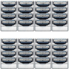 (As show, One size) 32PCS Razor Blades Refills Manual Mach 3 Blades Refills