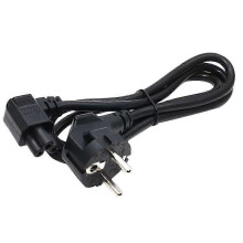 (As show, One size) EU Plug 2 Pin-4.8mm to C5 90 Degree/Angle Cloverleaf Lead Power Cable Lead Cord PC Monitor