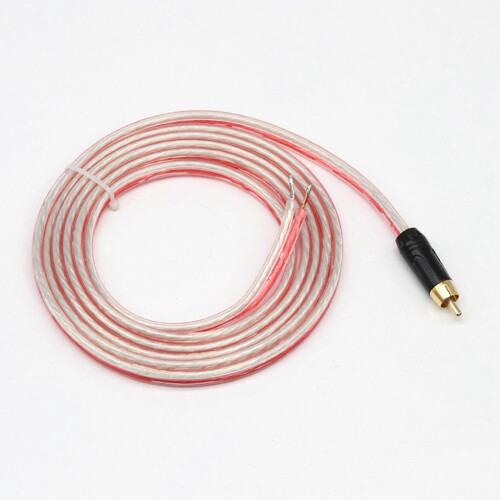 (As show, One size) Replacement Repair Speaker Bare Wire Cable 5Ft with RCA Plug to Stripped Ends 2