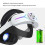 (As show, One size) Head Strap with 8000Mah Battery compatible with Oculus Quest 2 Extend Playtime Adjustable Elite Strap VR Replace 4