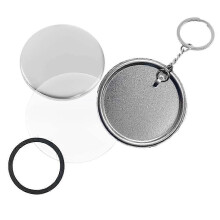 (As show, One size) Button Maker Keychains Supplies,58mm/2.25 Inch Pin Making Kit compatible with Button Maker Machine,Metal Button Badge Sets